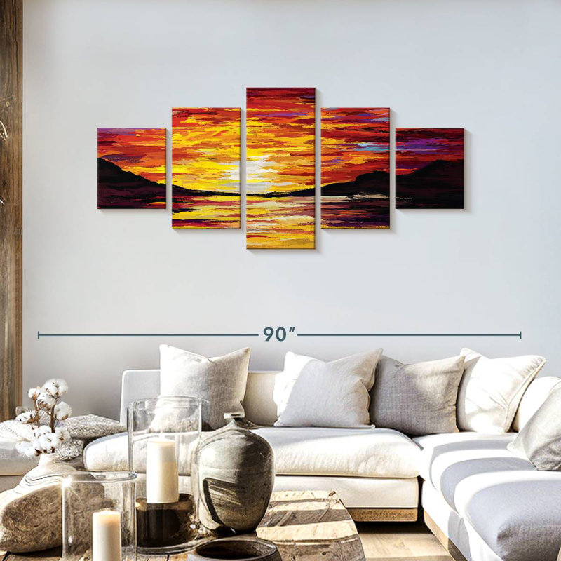 Haleyville Sunset Acrylic, 30" H x 68" W