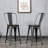 Modern Silver 24" Counter Stool with Elm Wood Seat for Comfort-637441790-644447179