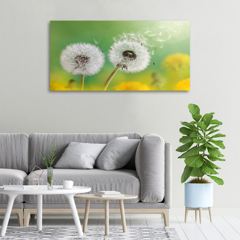 Dandelions - No Frame Print on Glass, Canvas, 50cm H x 100cm W x 2cm D