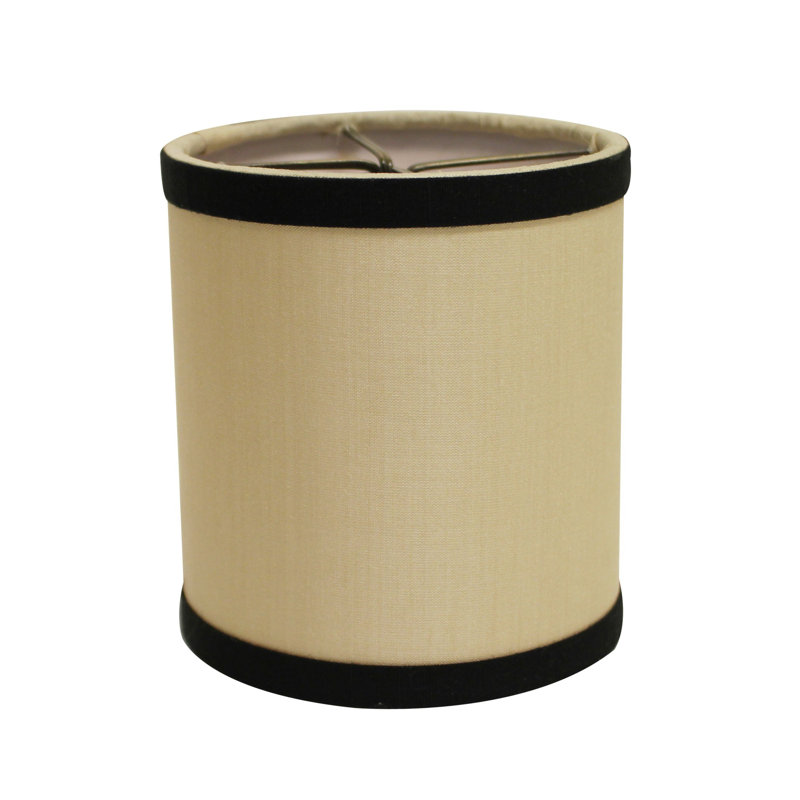 Ensemble de 5 abat-jours cylindriques en soie de 5 po, H 6 po x l 5 po x P 5 po
