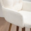 Swivel Upholstered Counter Stool with Solid Wood Frame-455983314