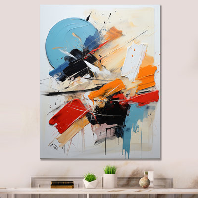 «Cerulean Passager Of Fragile Wisdom Abstract», reproduction d'art sur toile