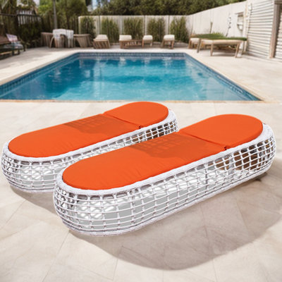 Chaise longue d'extérieur inclinable en alliage d'aluminium