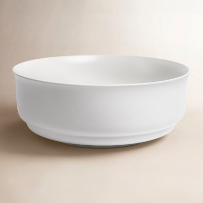 Rimmed Handcrafted Stoneware Serving Bowl