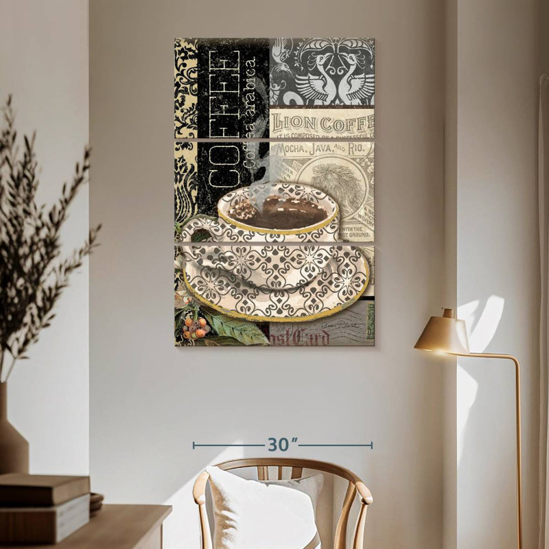 Yarlin Lion Coffee II, 65" H x 42" W