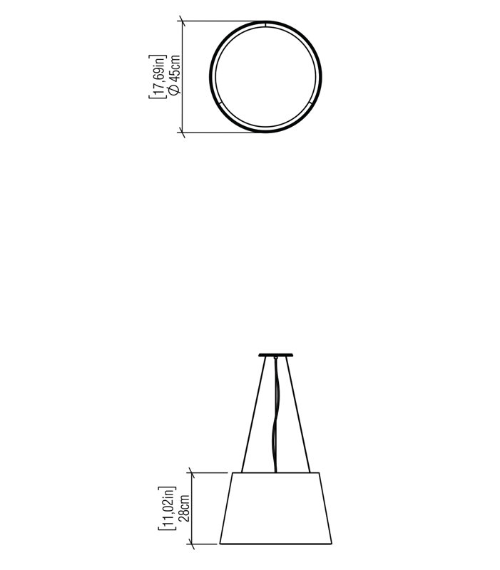 1 - Light LED Pendant, Louro Freijó, 4000K