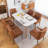 Dining Chairs,Mid Century Dining Chairs,Upholstered Faux Leather Dining Chairs with Back Pull Rod-261836143