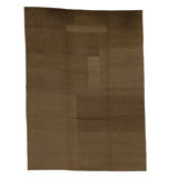 Hand-Knotted High-Quality Brown Area Rug