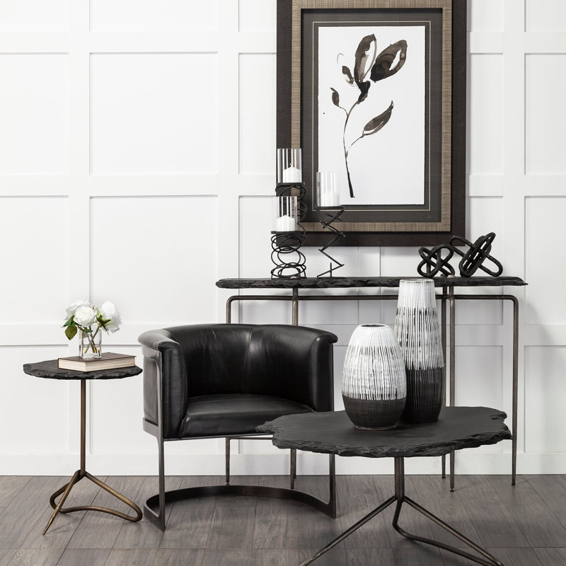 Bougeoir de table, H 21,25 po x l 4,75 po x P 4,75 po
