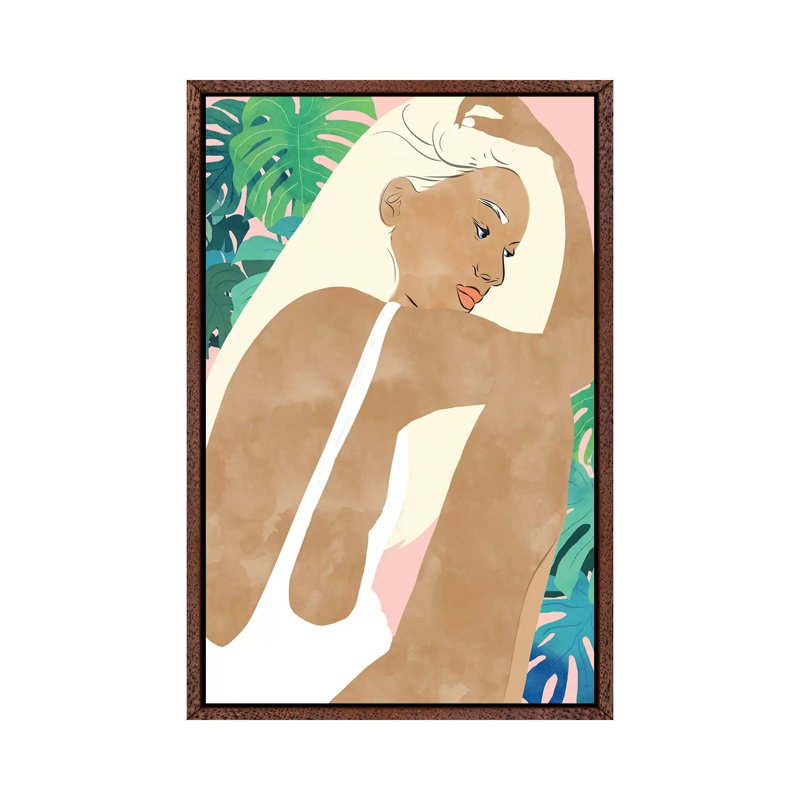 Summer Dreams - Painting on Canvas, Classic Brown Wood Framed, 101.6cm H x 66.04cm W x 3.81cm D