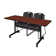 Kobe Flip-Top Privacy Nesting Table, 2 Zeng Stack Chairs