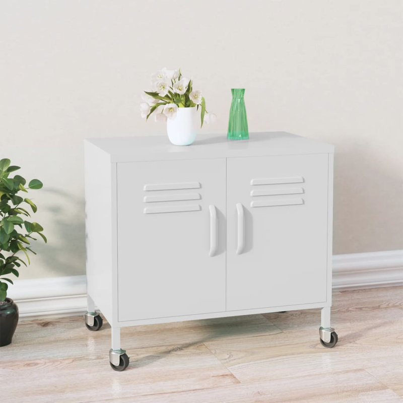 Storage Cabinet Freestanding File Cabinet with Shelves for Office Steel, Olive Green