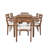 Acacia Wood Outdoor Patio Dining Table Set, Dining Table And Chairs-877034700
