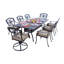Chaise berçante pivotante avec coussins Aldeign