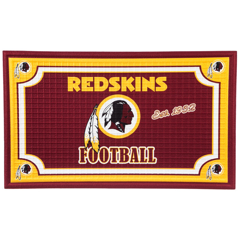 NFL Embossed 30 in. x 18 in. Indoor/Outdoor Mat, Washington Redskins