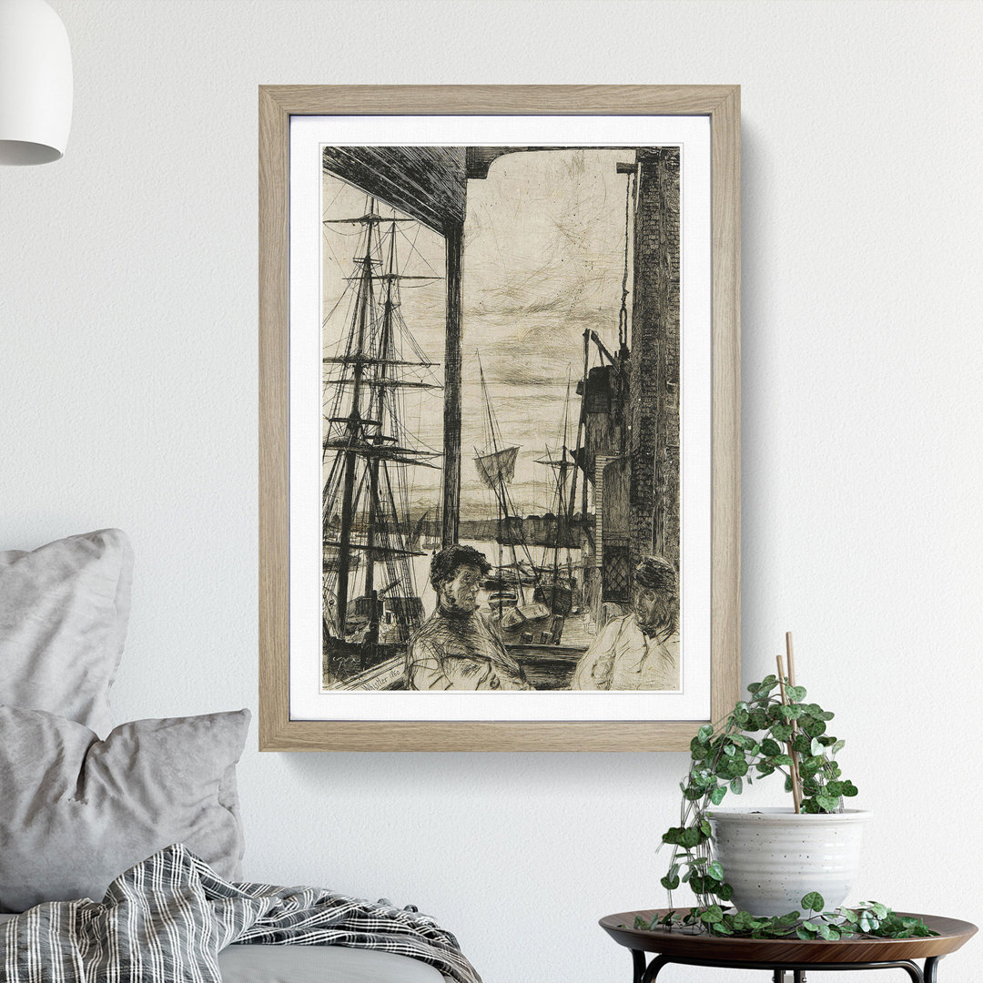 Rotherhithe by James Mcneill Whistler - Picture Frame Drawing