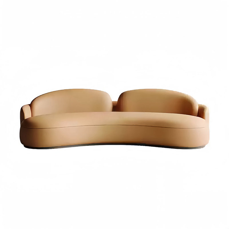 Canapé Marshayla, Similicuir orange, H 26,77 po x l 102,36 po x P 39,37 po