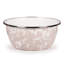 Taupe Swirl Enamelware Dining Bowl
