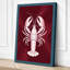 Heraldic Lobster Art Deco - Wrapped Canvas-1449057337-1449057339