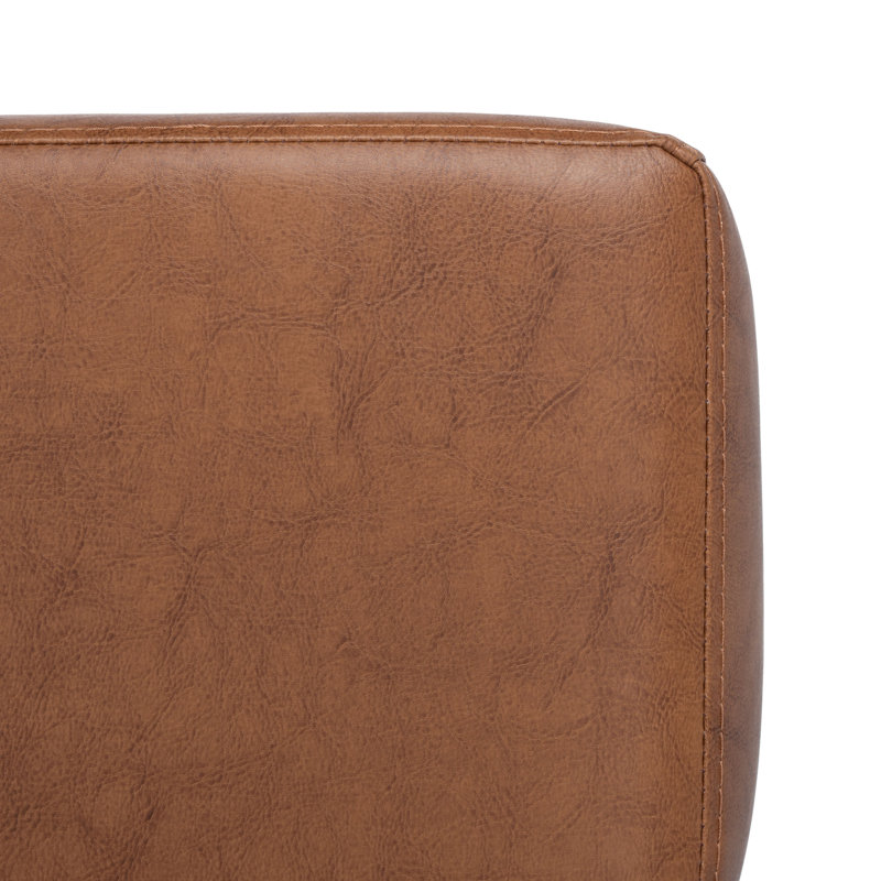 Loughborough Upholstered Slipper Chair, Cognac