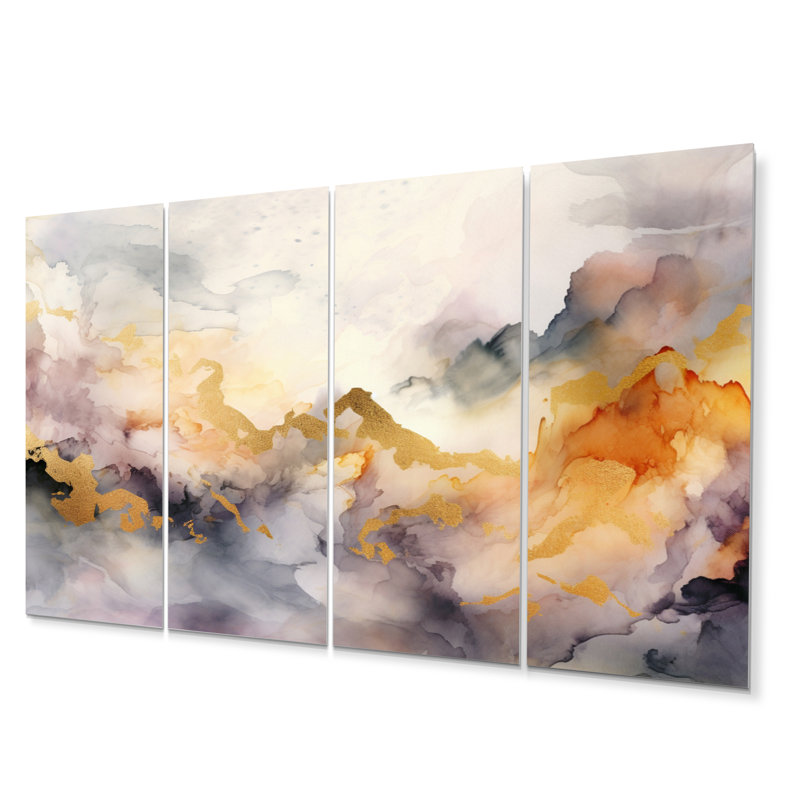 Modern Abstract Wall Decor on Metal