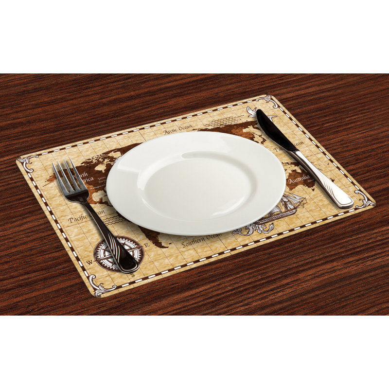 Polyester Cities & Maps Rectangle Placemat