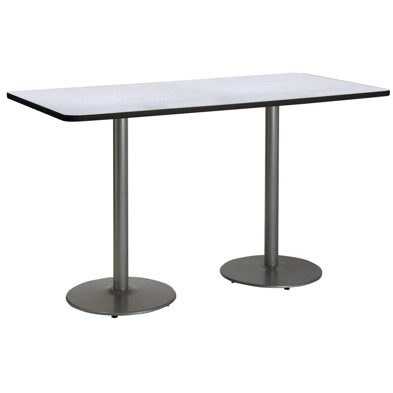 72" L Breakroom Table, Gray Nebula, 42" H x 36" W x 72" L