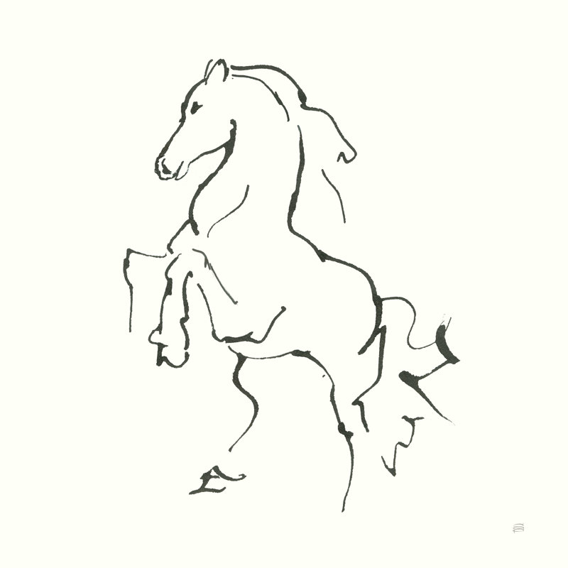 Cheval de ligne I, H 30 po x l 30 po