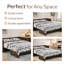 Lit escamotable Night & Day Furniture avec matelas en mousse à mémoire de forme de 15 cm (6 po), format Queen, blanc vintage et quincaillerie Ranchero-1232646850