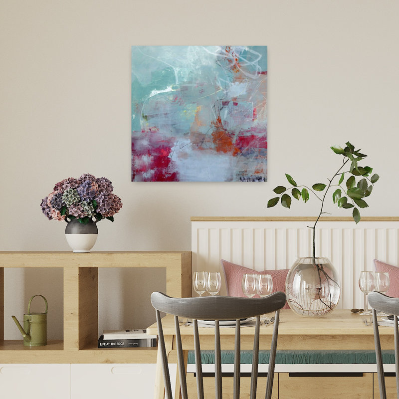 Tranquility, art abstrait contemporain, H 18 po x l 18 po