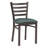 Gensingh Ladder Back Side Metal Chair with Faux Leather-321096131-321096130