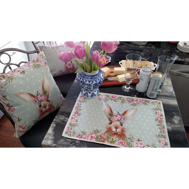 Polka Dots Cotton Blend Throw Pillow
