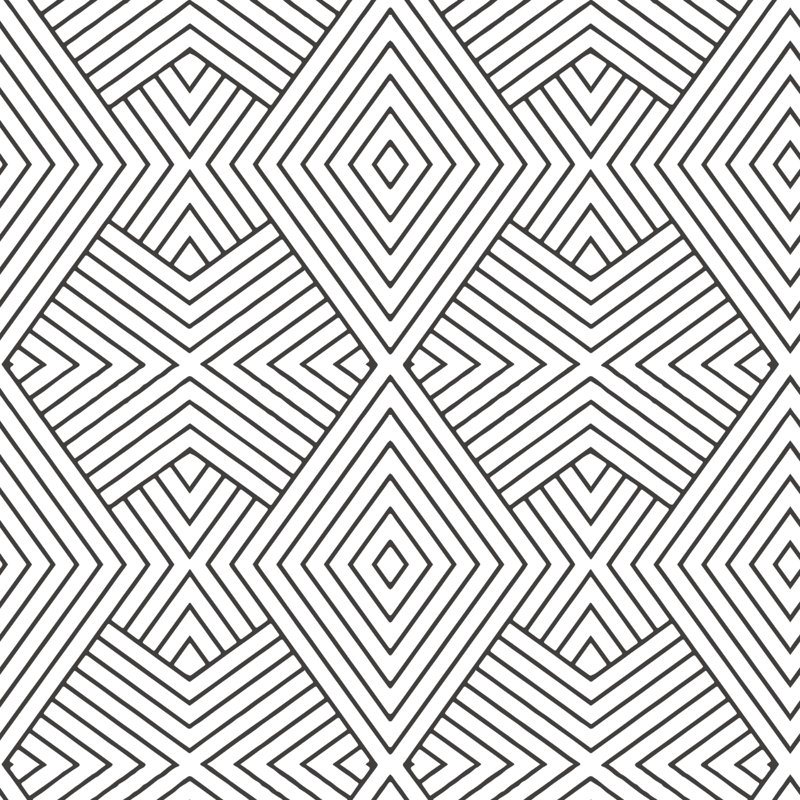Mrs Paranjape Papers Formation 10' L x 24" W Wallpaper Roll, Faux Grasscloth, Non-pasted, Jet Black