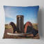 Landscape Retro Car Under Calm Sky Pillow-30506341-30506337
