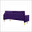 65-Inch Minimalist Velvet Sofa With Metal Legs, Thick Cushions For Living Room Or Bedroom Comfort-1058881701