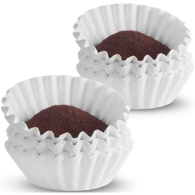 Tupkee 12 Cup Commercial Coffee Filters, Basket Style, 9.75" x 4.25", 1000 Count, Chlorine-Free, Made in USA