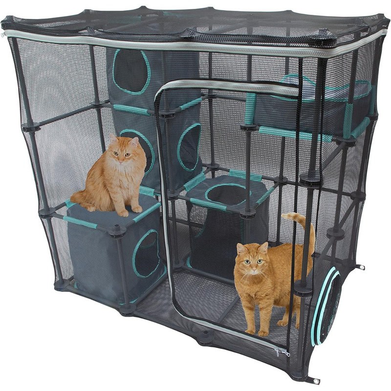 Mobilier d'extérieur pour chat et ensembles de jeu pour chats, méga kit d'extérieur