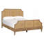 Grand lit plateforme tissé Cane