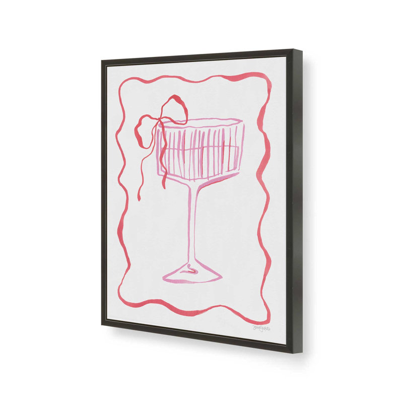 «Cocktail Party II» par Jenaya Jackson, reproduction d'art, L 18 po x H 24 po, Noir, Impression encadrée