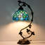 Lampe de table en verre coloré Tiffany
