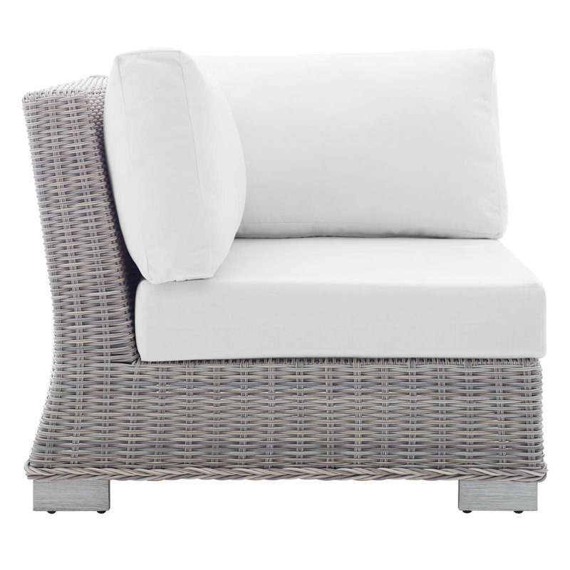 Chaise de coin d'extérieur Conway Sunbrella, Sunbrella® blanc