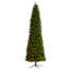 Arbre de Noël élancé vert pin artificiel avec lumières DEL-1211330151