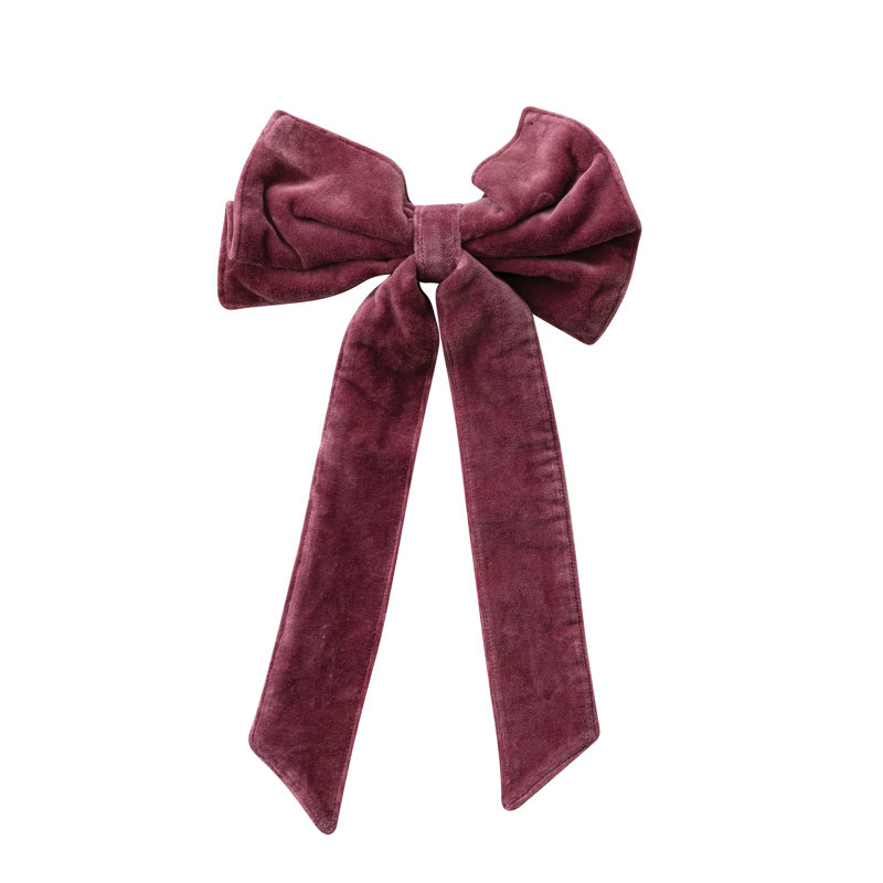 Pince en velours de coton bourgogne