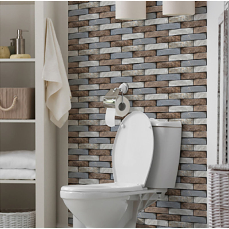 30.5cm W x 30.5cm L PVC Peel and Stick Field Tile
