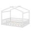 Structure de lit en bois avec clôture-709526564