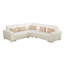 Canapé modulaire en cuir 5 pièces Julianita