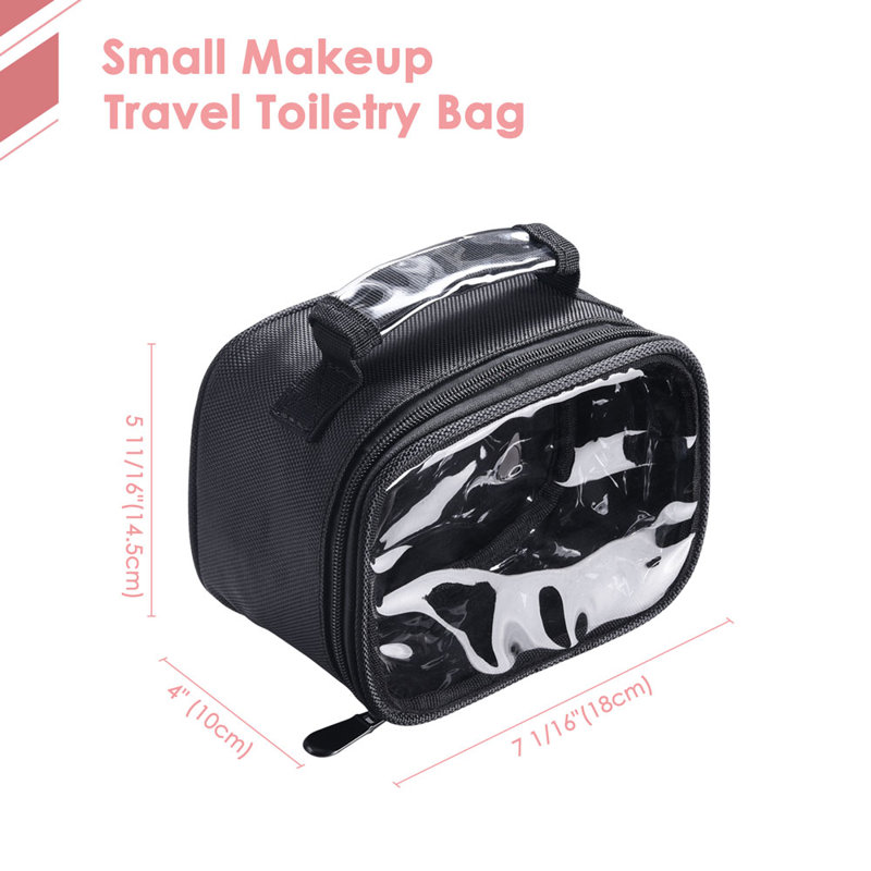 Trousse de maquillage transparente