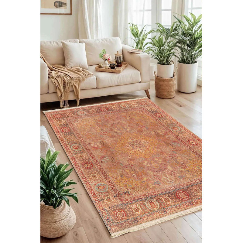 Tapis traditionnel Mute Safran