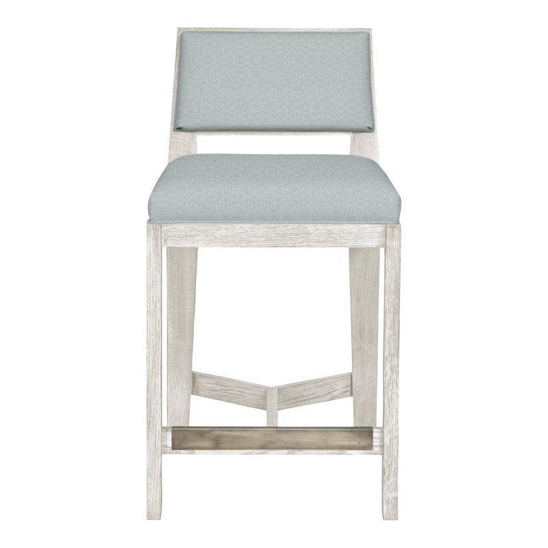 Thom Filicia Solid Wood 32.5" Bar Stool, Casa Blanca, Ian Haze