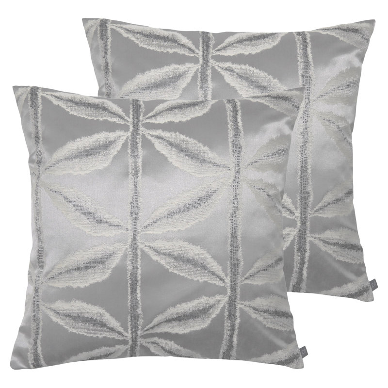 Floral Square Cushion, Mist